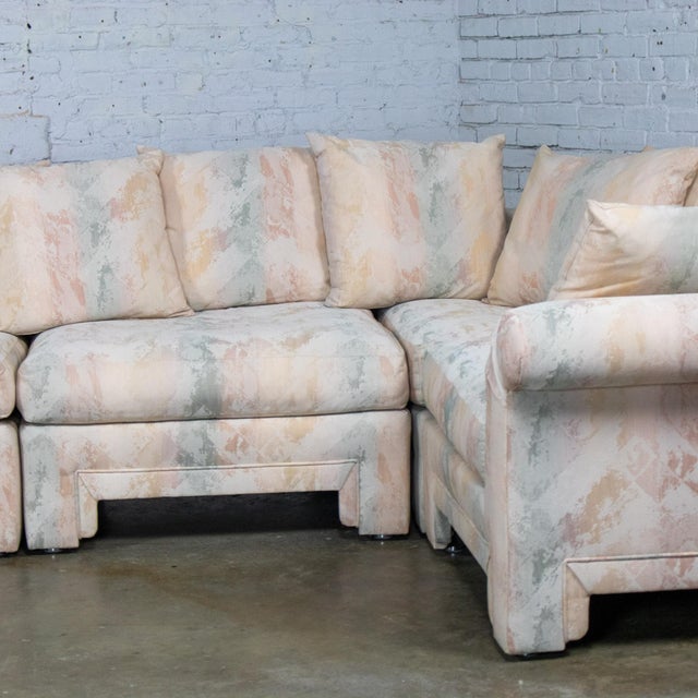 Drexel Heritage Late 20th Century Modern 5 Piece Modular Sectional Sofa Contemporary Classics Line by Drexel Heritage For Sale - Image 4 of 18