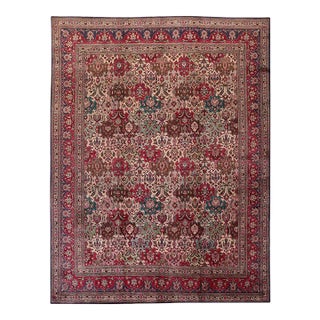 1960s Persian Tabriz Area Rug 9’10” X 12’9″ For Sale