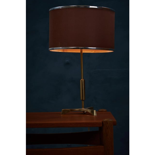 Metal Danish Table Lamp by Jo Hammerborg for Fog and Mørup, 1960s For Sale - Image 7 of 8