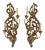 Italian Florentine Gold Carved Wood Sconces - a Pair For Sale