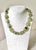 Lovely hand made Vintage Prehnite Faceted and Sterling Silver Beaded Necklace