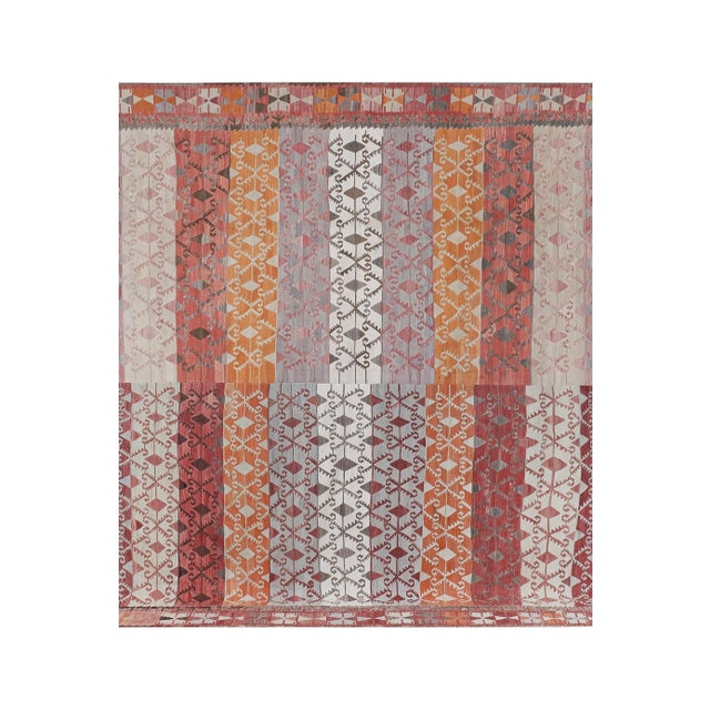 1960s 1960s Vintage Turkish Kilim Rug 10'5'' X 10'10'' For Sale - Image 5 of 12