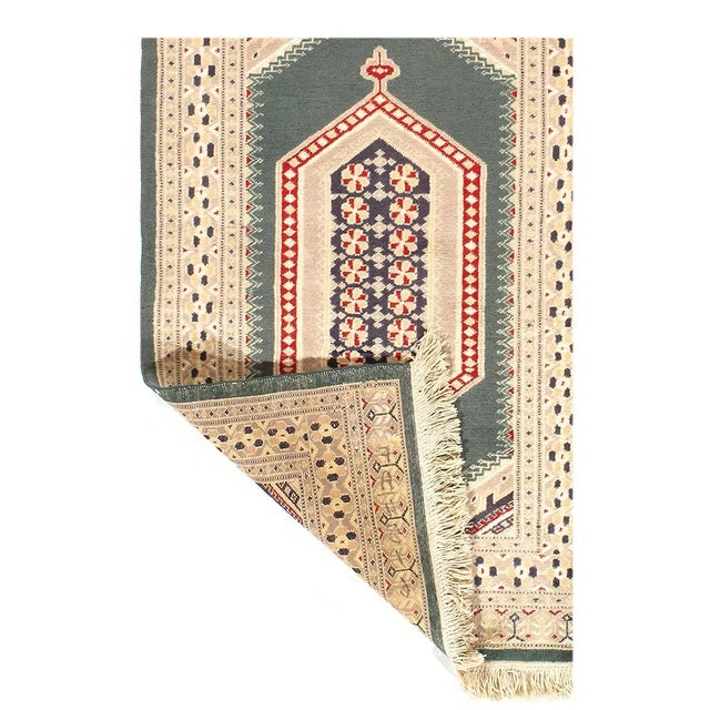 Fine Pakistan BOKHARA handmade /hand-knotted rug. Vegetable-dyed with all-natural dyes. Lamb's wool on a cotton...