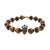 Tiger's Eye Stone Beaded King Skull Charm Bracelet For Sale - Image 9 of 9