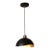 1970s Luna Bella Pendant Light Small - Matte Black, Weathered Brass For Sale