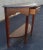 Brown Late 20th Century Solid Cherry Tiered Single Drawer Demi-Lune Console Table For Sale - Image 8 of 12