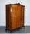 Burr Walnut Triple Wardrobe with Queen Anne Legs For Sale - Image 16 of 18