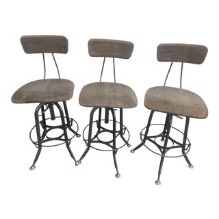 1940s Vintage Toledo Bar Chairs - Set of 3 For Sale
