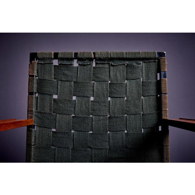 Set of Armchair and Ottoman with Walnut Armrests attributed to Carl Auböck, 1950s For Sale - Image 14 of 18