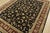 Farmhouse Tabriz Rug 7’9” X 9’10” Black Wool/Silk Traditional Hand-Knotted Oriental Carpet For Sale - Image 3 of 15