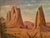 Mid-Century Modern Original Maurice Green 1977 Southwestern Landscape Oil Painting "Twin Buttes" Framed For Sale - Image 3 of 15