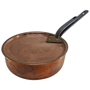 Early 19th Century French Copper Frying Pan With Lid