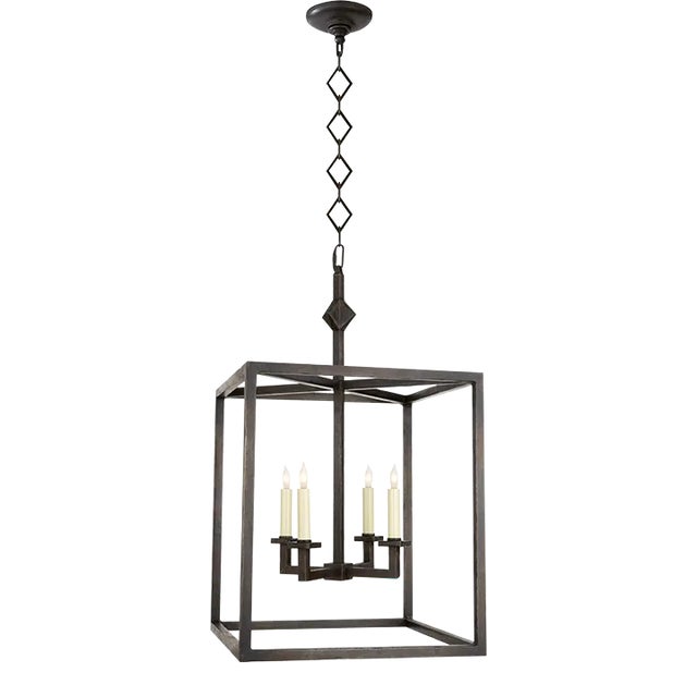 J. Randall Powers for Visual Comfort Signature Star Lantern in Aged Iron For Sale