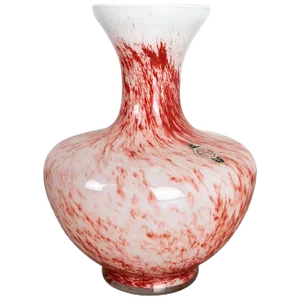 Large Vintage Pop Art Opaline Florence Vase, Italy