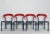 Construction made of wood and metal in red and dark blue, with manufacturer's label on the underside, Dimensions approx.:...