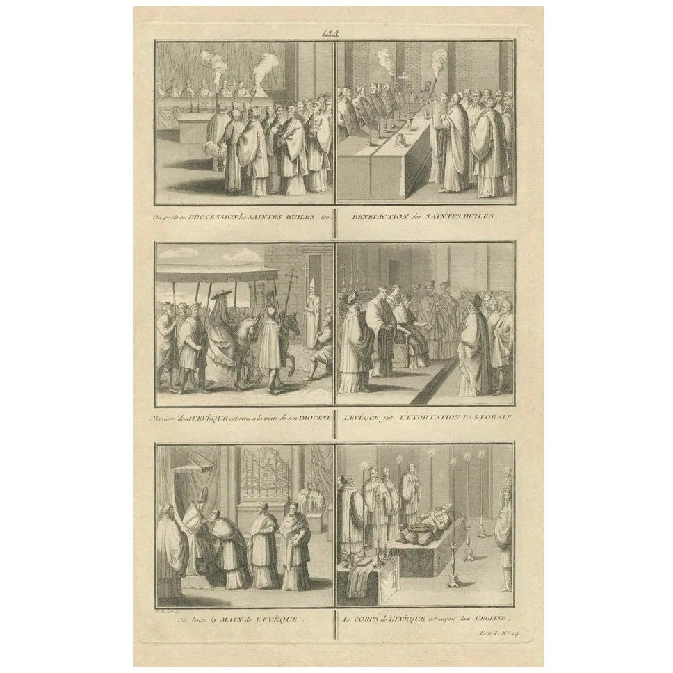 Catholic Episcopal Rites, 1734, Paper | Chairish