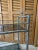 Chrome Italian Faux Bamboo Mid Century Modern MCM Smoked Glass Bar Cart For Sale - Image 9 of 12