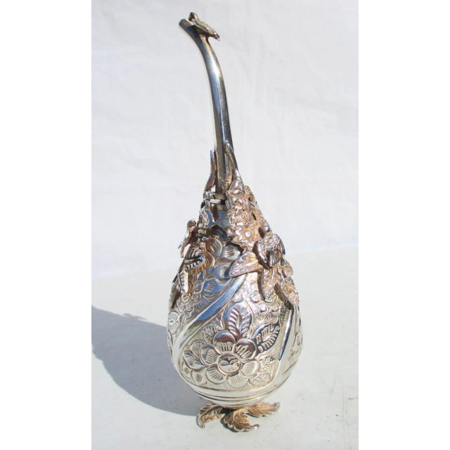 Turkish Silver Rose Water Sprinkler For Sale - Image 9 of 9