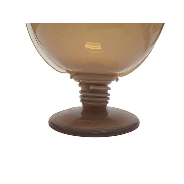 Mid-Century Modern Vase by J. Słuczan-Orkusz for Cracow Institute for Glassworks, Poland, 1970s For Sale - Image 3 of 15