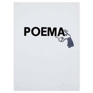 Joan Brossa, Visual Poem, 1980s, Lithograph For Sale