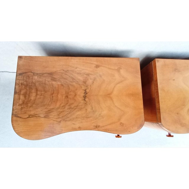 Jindrich Halabala Bedside Tables by Jindrich Halabala for Up Závody, 1950s, Set of 2 For Sale - Image 4 of 18