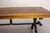 Brown French Walnut Top and Wrought Iron Coffee Table, 1960 For Sale - Image 8 of 11