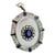 Rock Crystal Pendant Sapphire Diamonds 18k For Sale