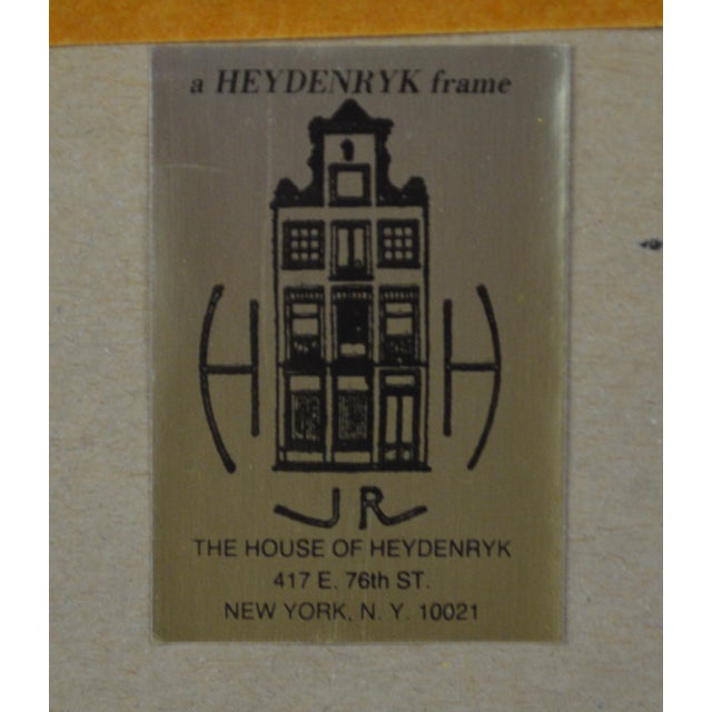 French Art Deco Mercier Freres Prints W House of Heydenryk Silver Gilt Frames - Set of 2 For Sale In New York - Image 6 of 6