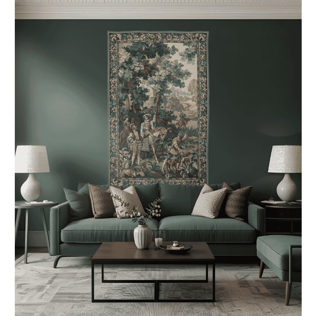 This tapestry is one from the series known as The Hunts of the Emperor Maximilian, an Austrian Emperor who lived in the...