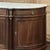 Mid 20th Century Grand French Louis XVI Mahogany Round-Sided Buffet With Carrara Marble For Sale - Image 10 of 18