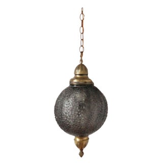 1960s Glass Pendant Lamp For Sale