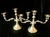 Metal Mid 20th Century French Silver Plate Candelabra Pair For Sale - Image 7 of 12