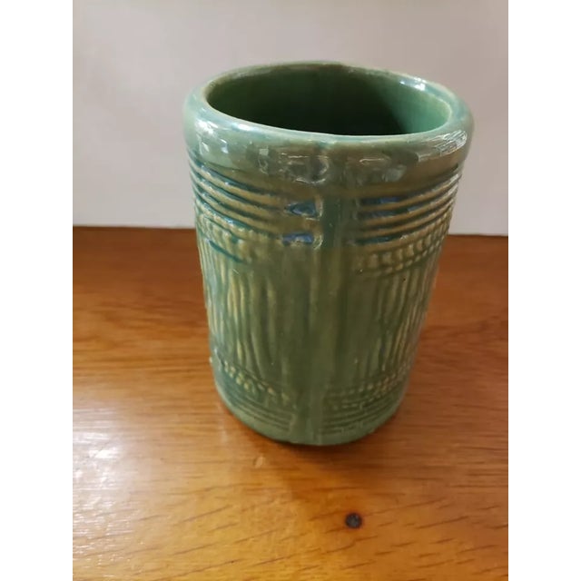 1920's McCoy Green Stoneware Barrel Mug For Sale In New Orleans - Image 6 of 6
