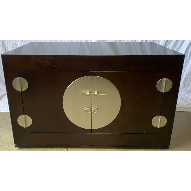 Late 20th Century Late 20th Century Japanese Low Double Sided Chest For Sale - Image 5 of 12