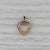 0.36ctw Diamond Open Heart Pendant 14k Yellow Gold Small Drop For Sale - Image 4 of 5
