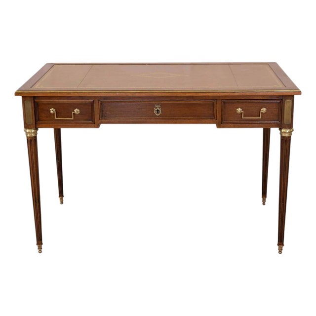 French 20th Century Louis XVI Style Flat Desk For Sale