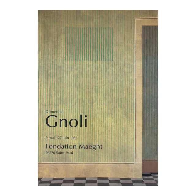 1987 Domenico Gnoli Empty House - Maeght Foundation Exhibition Poster For Sale