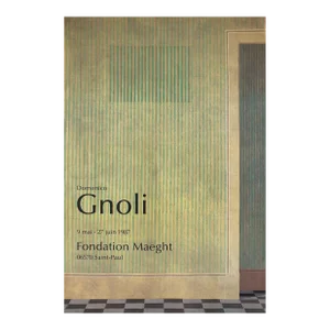 1987 Domenico Gnoli Empty House - Maeght Foundation Exhibition Poster