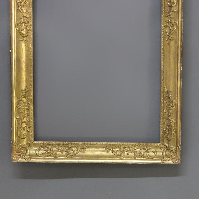 Antique Newcomb-Macklin School Arts & Crafts 1st-Finish Gilt Wood Frame, Circa 1910 For Sale - Image 4 of 9
