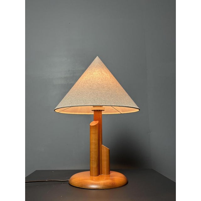 1970s Mid-Century Modern Scandinavian Pine Skyscraper Table Lamp, 1970s For Sale - Image 5 of 13