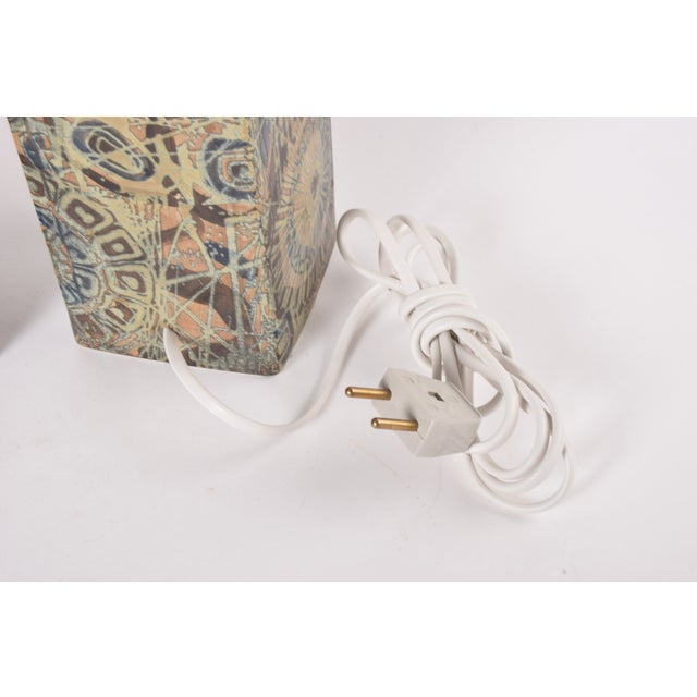 Brown Modern Danish Baca Table Lamps by Nils Thorsson for Royal Copenhagen, 1970s, Set of 2 For Sale - Image 8 of 13