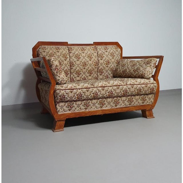 Small Vintage Sofa, 1930s For Sale - Image 4 of 17