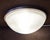 Vintage Ceiling Lamp with Stainless Steel Frame and White Mottled Glass Shade by Putzler, 2000s For Sale - Image 9 of 9