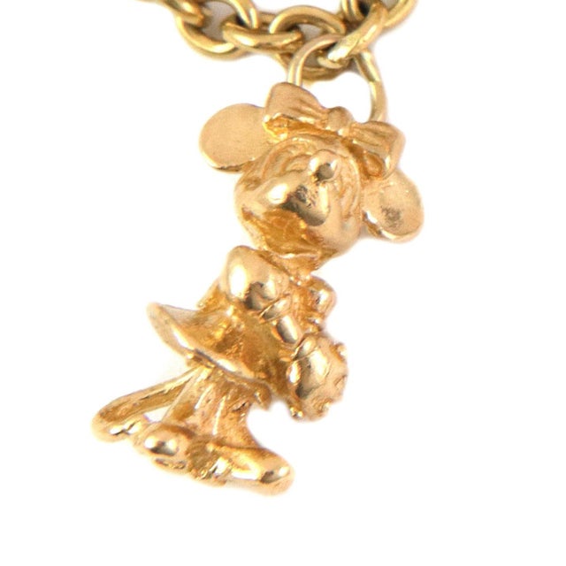 Vintage 18k & 14k Yellow Gold 12 Travel Theme Charms Chain Bracelet For Sale - Image 10 of 10