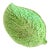Mid 20th Century Bright Green Mid-Century Leaf Tray From England For Sale