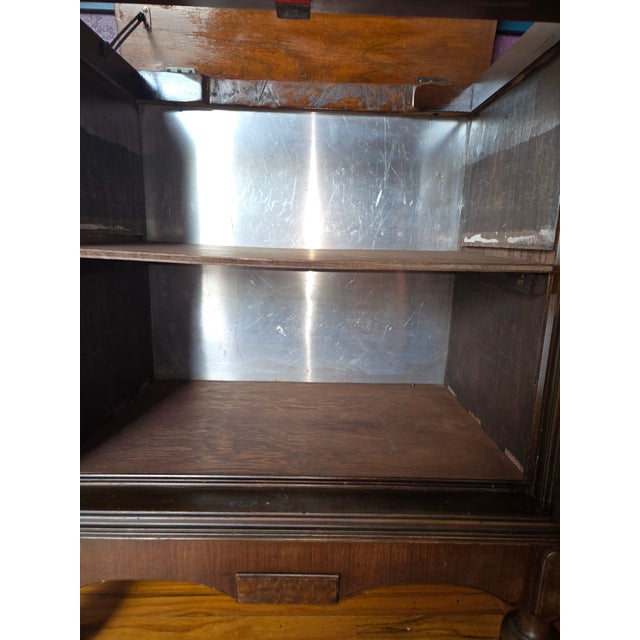 Brown Converted Victrola Cabinet For Sale - Image 8 of 9