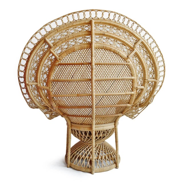 Vintage Grand Raw Peacock Chair For Sale - Image 4 of 6