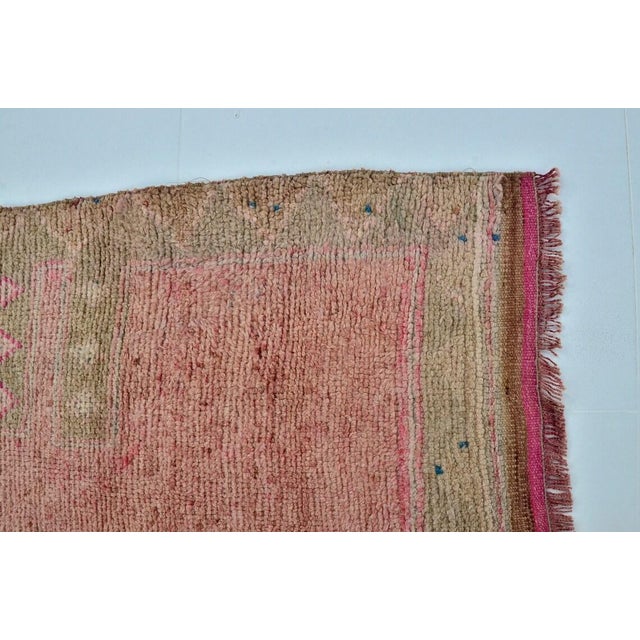 1960s Handmade wool and cotton rug in Turkish Anatolian Small Rug, Vintage Doormat Rug, Turkish Vintage Decorative Rug,...