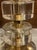 Modern Pair of Murano Clear Glass and Brass Disc Lamps For Sale - Image 3 of 10
