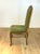 Vintage French Styled Side Chair Upholstered in Travers Textiles with Leather Back Insert